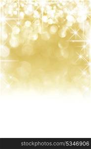 Golden shiny stars christmas bokeh background