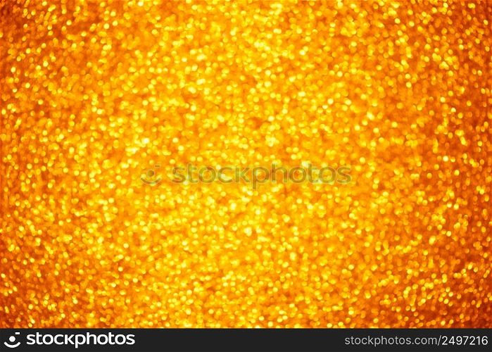 Golden soft shiny small glitter circles bokeh background