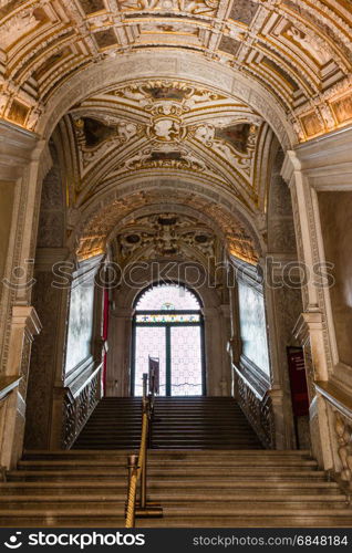 Golden Staircase in the Doge&rsquo;s Palace, Venice - Italy