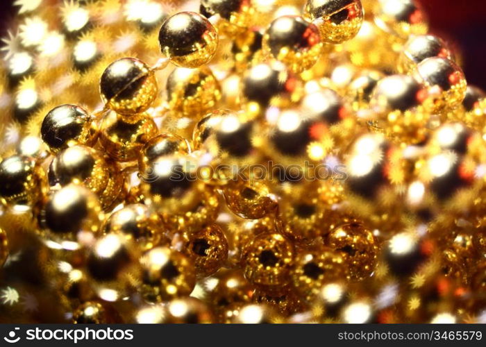 golden stars holiday background close up