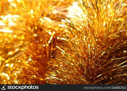 golden stars holiday background macro close up