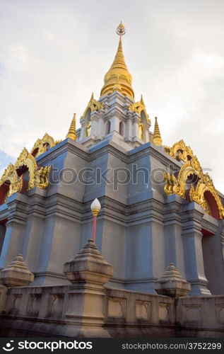 Golden stupa at Doi Mae Salong, Thailand.