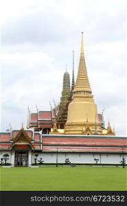 Golden stupa in Grand palace, Bangkok, Thailand