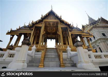 Golden Stupa, Royal Palace. The Grand Palace, Bangkok, Thailand.