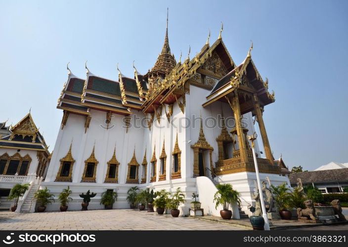 Golden Stupa, Royal Palace. The Grand Palace, Bangkok, Thailand.