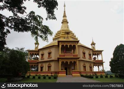 Golden stupa Santi Cheidy in Luang Prabang, Laos