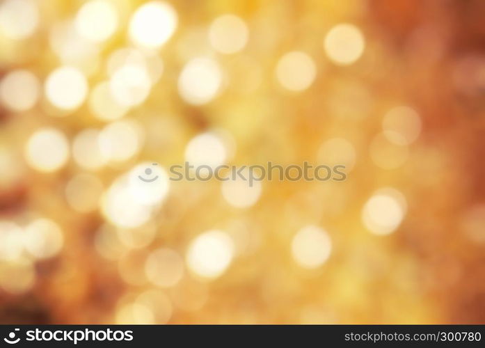 Golden texture bokeh of light. Element of design.