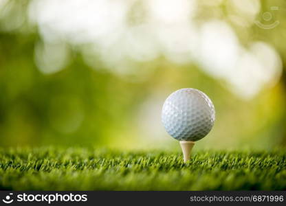 golf ball on tee