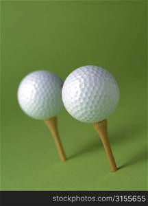 Golf Balls On Tees