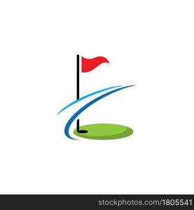 Golf logo vector icon stock illustration