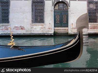 Gondola on the canals of Venice