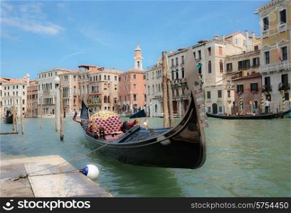 Gondola on the Grand Canal of Venice