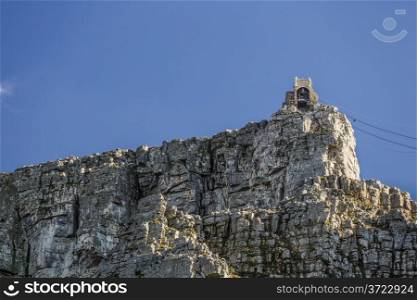 Gondola station on top of Table Mountain in Cape Town, South Africa