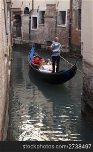 Gondolier in Venice, Italy