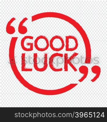 GOOD LUCK Illustration design