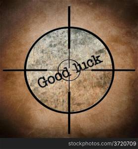 Good luck target