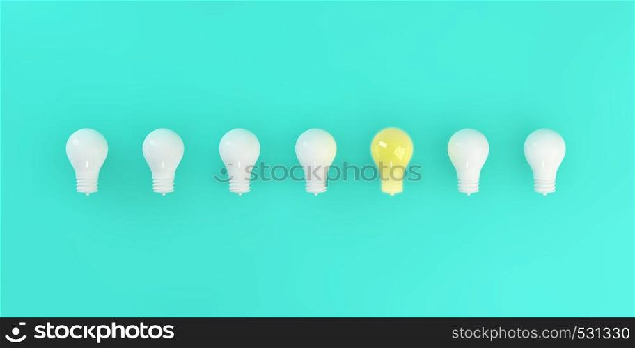 Good or Great Idea Sudden Inspiration Light Bulb Moment. Good or Great Idea
