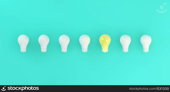 Good or Great Idea Sudden Inspiration Light Bulb Moment. Good or Great Idea