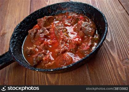 Gored-Gored -Traditional Ethiopian Food.raw beef dish eaten in Ethiopia and Eritrea