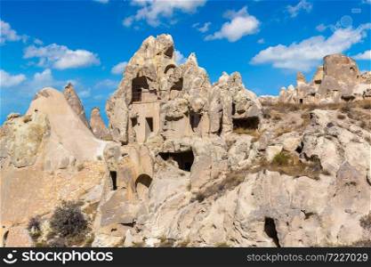 Goreme - open air museum, Cappadocia, Turkey in a beautiful summer day