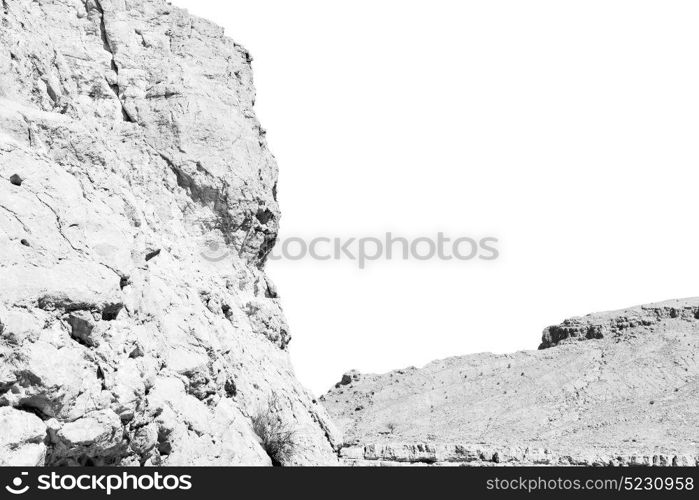 gorge and canyon the deep cloudy sky in oman the old mountain