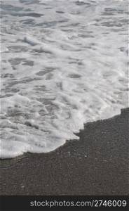gorgeous beach sand and sea foam (copy-space available)