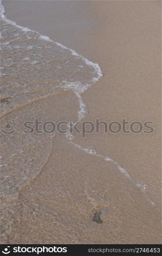 gorgeous beach sand and sea foam (copy-space available)