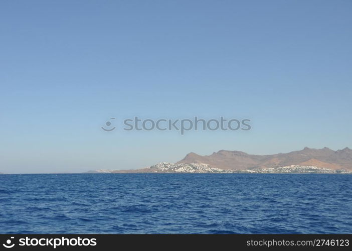 gorgeous seascape to Bodrum coast in Turkey