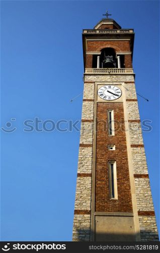 gorla old abstract in italy the wall and church tower bell sunny day