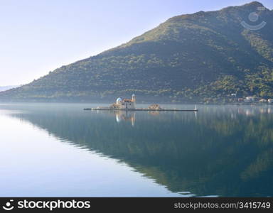 "Gospa od Skrpjela alo known as Church "Our Lady of the rocks" in the morning. Perast, Montenegro"