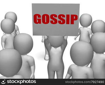 Gossip Board Character Meaning Secret Whispering Gossiping And Rumouring