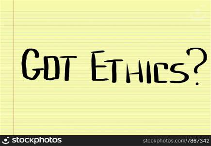 Got Ethics Concept