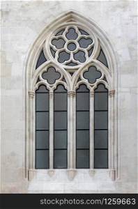 Gothic style church, decorated window.. gothic window