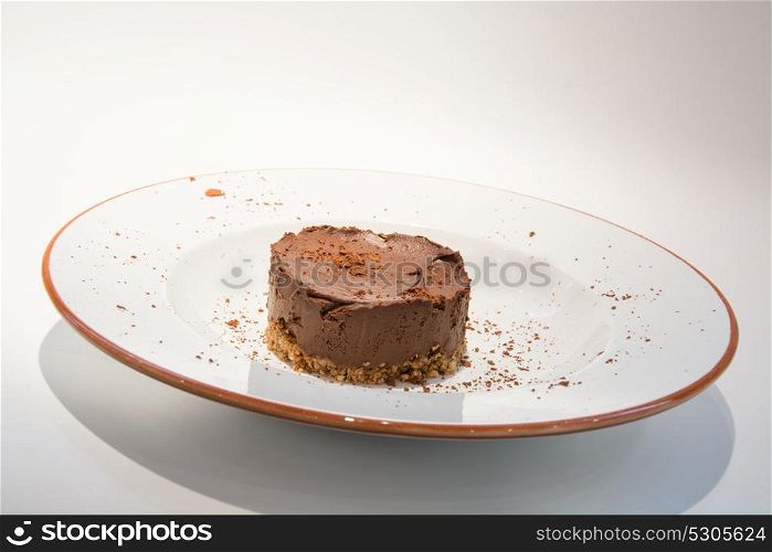 gourmet chocolate cake, sugar free chocolate mousse