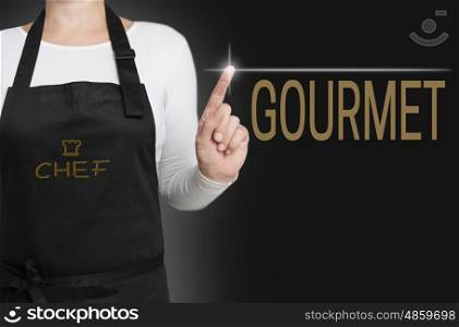 gourmet touchscreen is operated by chef. gourmet touchscreen is operated by chef.