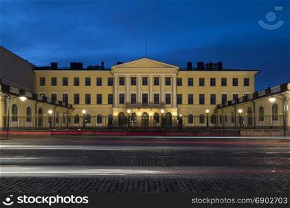 Government Palace on Market Square in Helsinki, Finland