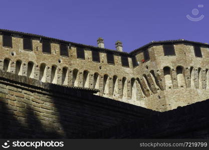 Gradara, Pesaro e Urbino province, Marche, Italy, historic town surrounded by walls