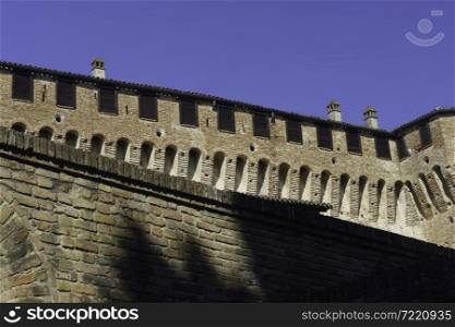 Gradara, Pesaro e Urbino province, Marche, Italy, historic town surrounded by walls