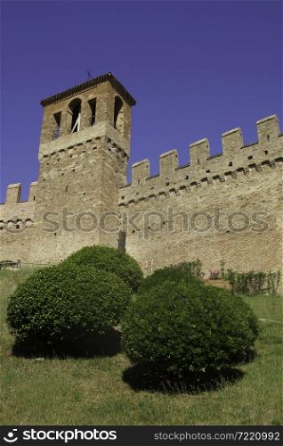 Gradara, Pesaro e Urbino province, Marche, Italy, historic town surrounded by walls