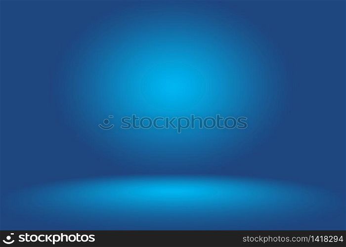 Gradient Blue abstract background. Smooth Dark blue with Black vignette Studio. Gradient Blue abstract background. Smooth Dark blue with Black vignette Studio.