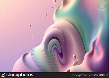 gradient of pastel colors to create a fluid