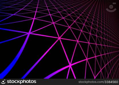 gradient silhouette hexagonal grid pattern