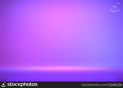 gradients purple and blue abstract geometric. 3D rendering