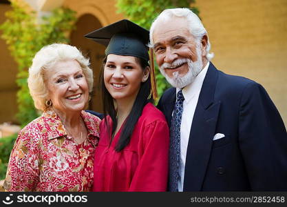 Graduate and Grandparents