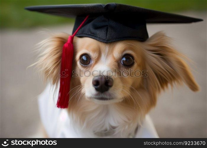 Graduate dog school. Pet education. Generate Ai. Graduate dog school. Generate Ai