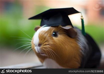Graduate guinea pig mammal. Home education. Generate Ai. Graduate guinea pig mammal. Generate Ai