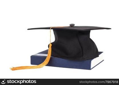 Graduation Cap On Book isolated