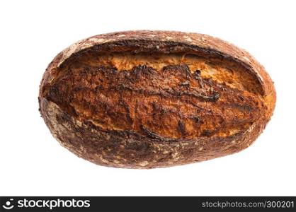 grain bread isolated on white background