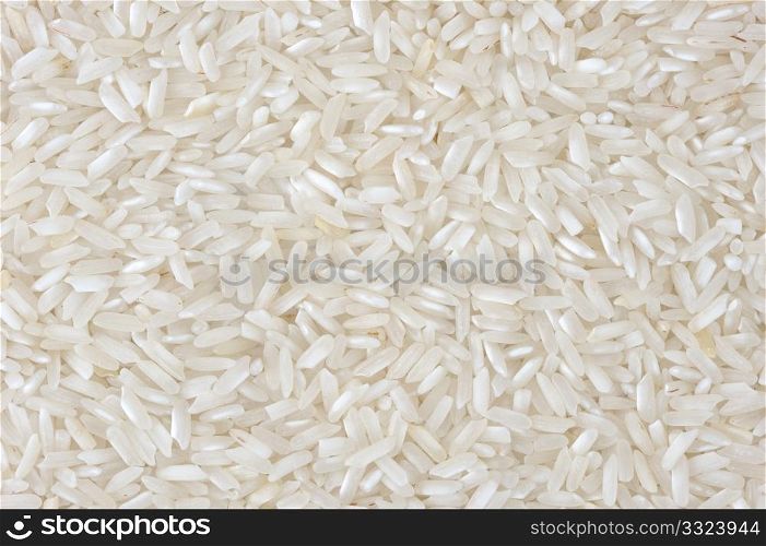 Grains of rice close up.