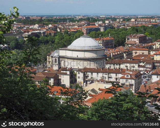 Gran Madre church in Turin. Church of La Gran Madre in Turin, Italy